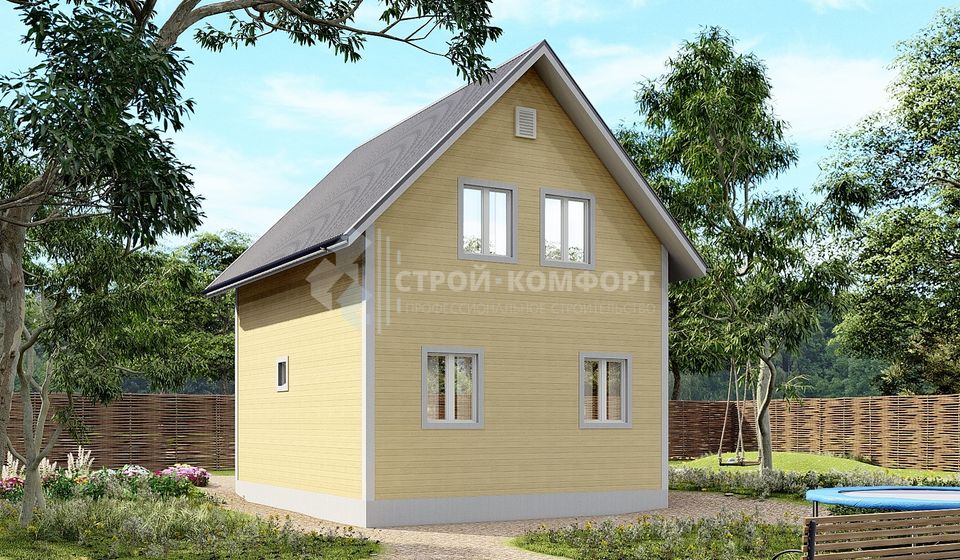 Дачный дом по проекту "Новомосковск"