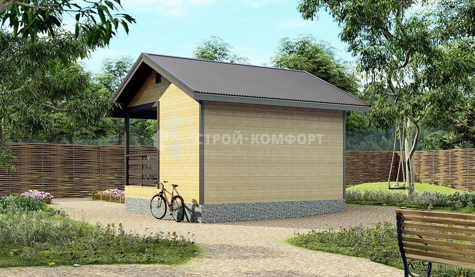 Дачный дом по проекту "Плавск"
