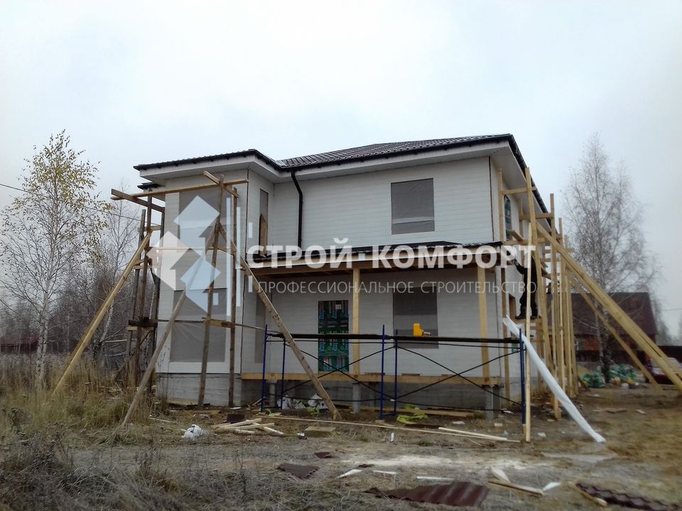 Каркасный дом 11x14 в Туле - фото проекта от компании Строй-Комфорт