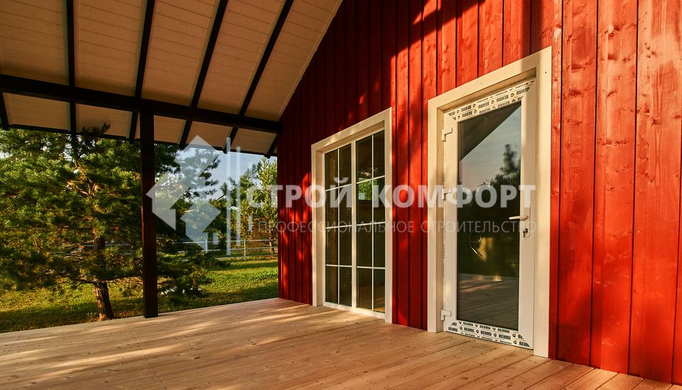 Одноэтажный дом-шале в скандинавском стиле - фото проекта от компании Строй-Комфорт