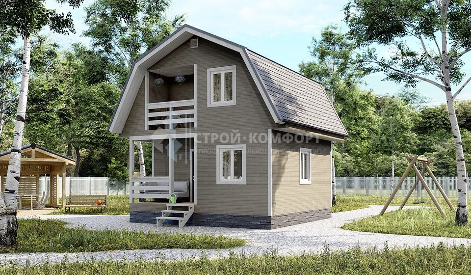 Дачный дом по проекту "Новосиль"