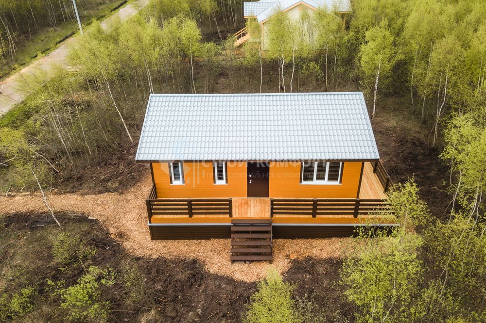 Строительство скандинавского дома, Тульская область.