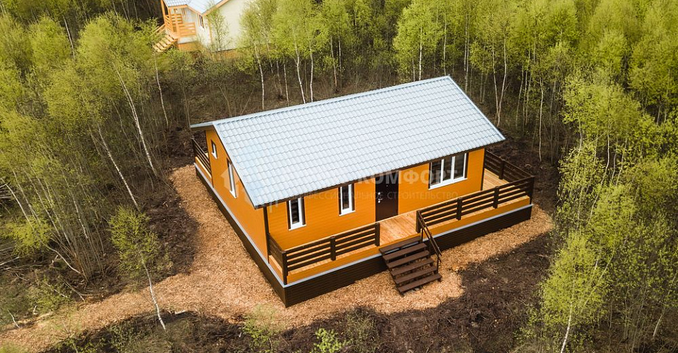 Строительство скандинавского дома, Тульская область.