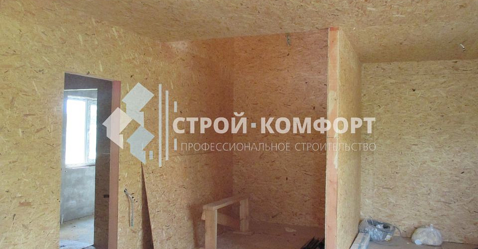 Каркасный дом под ключ и баня под отделку - фото проекта от компании Строй-Комфорт