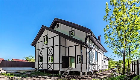 Каркасный дом в стиле фахверк - фото проекта от компании Строй-Комфорт